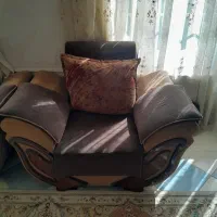 مبل ۷ نفره راحتی کارکرده فوم آن یک سال تعویض شده|مبلمان خانگی و میز عسلی|لنجان, |دیوار