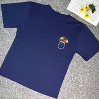 تیشرت طرح گلدان گلدوزی