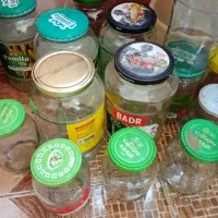 شیشه خالی بزرگ و کوچک