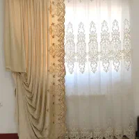 پرده و آستر و دکور مخمل و کتیبه همه با هم