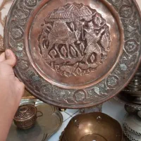 ظروف برنجی مسی ورشو قدیمی