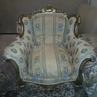 مبل تک استیل منبت کاری شده(فروش فوری)