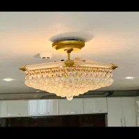 لوستر و دیوار کوب کریستال
