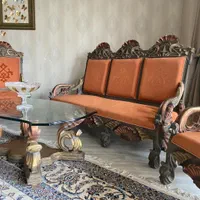 مبلمان استیل  ۹ نفره همراه با سرویس کامل میز ناهار|مبلمان خانگی و میز عسلی|اصفهان, لنبان|دیوار