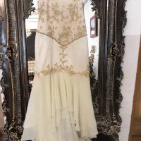 پیراهن مجلسی رنگ قرمز ، سایز ۴۰ ، ۳۸، کار شده|لباس|اردبیل, |دیوار