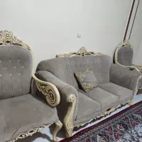 مبل ۷ نفره + ۲ عسلی + نیم بوفه همرنگ