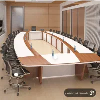 مبلمان اداری .ست چرمی پایه د