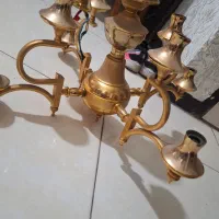 لوستر قدیمی آب طلا|لوستر و چراغ آویز|اصفهان, شاه پسند|دیوار