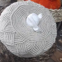 جای دستمال کاغذی  مکرومه ابریشمی|صنایع دستی و سایر لوازم تزئینی|رشت, پیرسرا|دیوار