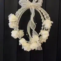 دسته گل حلقه ای عروس مدل اروپایی