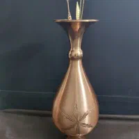 گلدان مسی مدل الماس تراش