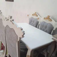 مبل هفت نفره با میز عسلی شش نفره با چهار صندلی|مبلمان خانگی و میز عسلی|بناب, |دیوار