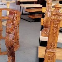 تولید پایه صراحی نرده چوبی مبل خراطی منبت پرس گرم|خدمات پیشه و مهارت|اسلام‌شهر, شهرک سالور|دیوار