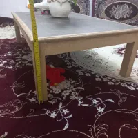 میز تمیز و محکم با چوب راش درست کردم