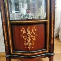 کمد (ویترین) چوبی معرق|بوفه، ویترین، کنسول|رشت, دیلمان|دیوار
