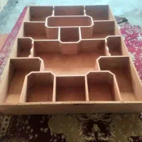 دکور|کتابخانه، شلف، قفسه‌های دیواری|کاکی, |دیوار