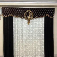 پرده کتیبه دار مخملی
