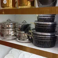 سرویس قابلمه/ماربل/13پارچه/گرانیتی/با ارسال ضخیم|ظروف پخت‌وپز|مشهد, شهید آوینی|دیوار