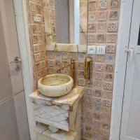 روشویی  درب آلمینیومی  تخت