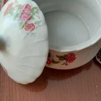 سرویس ۶ نفره گل سرخی در حد نو|ظروف سرو و پذیرایی|تهران, پونک|دیوار