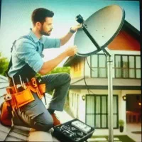 نصب آنتن نصاب آنتن های ثابت گردون بدون ایاب وذهاب