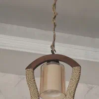 دو عدد لوستر چوبی و یک عدد دیواری