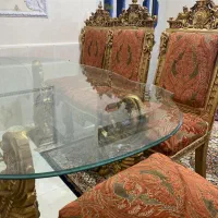 مبل ۷نفره کلاسیک و ناهار خوری ۶ نفره با عسلی و...|مبلمان خانگی و میز عسلی|محمودآباد, |دیوار