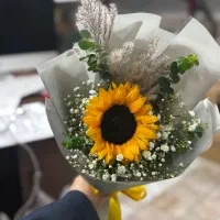 دسته گل طبیعی آفتابگردان هدیه کادو