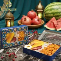 بسته تنقلات یلدایی، میوه خشک، بادام زمینی و لوکوم