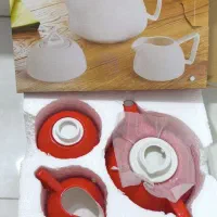 کتری قوری و ست قوری رنگ قرمز