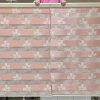 پرده زبرا طرح دار در حد نو