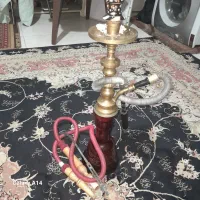 یک عدد قلیون بدن برنجی سنگین قدیمی