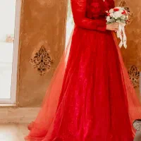 لباس عروس عقدی(تورکارشده) و مناسب جشنهای خاص|لباس|بوشهر, |دیوار