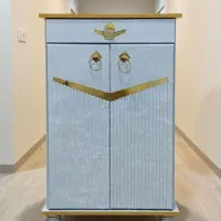 جاکفشی دو درب و کشو MDF سفید