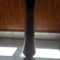 گلدان برنجی قلم کاری ،اصفهان