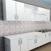 کابینت آماده پیش ساخته آشپزخانه/کتان/آنتی فینگر/صا|مصالح و تجهیزات ساختمان|ماهدشت, |دیوار