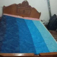 فروش تخت و خواب دونفره تاج دار چوب گردو|تخت و سرویس خواب|مهاباد (آذربایجان غربی), |دیوار