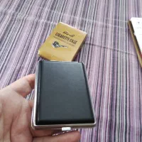 جعبه سیگار فلزی چرمی