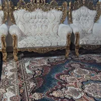 مبل سلطنتی هفت نفره معاوضه با موتور|مبلمان خانگی و میز عسلی|شیراز, ابیوردی|دیوار