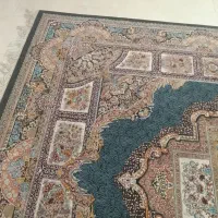 قالی تمام  نخ تمیز در حد نو