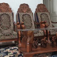 مبل قالی با چوب دست ساز