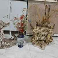 سه عدد گلدان بزرگ تمیز