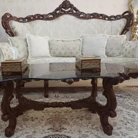 مبلمان استیل ۹ نفره|مبلمان خانگی و میز عسلی|سرخه حصار, |دیوار