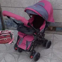 کالسکه و ساک بدون کوچکترین ایراد زیاداستفاده نشده