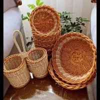 سبد ترح حصیری|صنایع دستی و سایر لوازم تزئینی|سلفچگان, |دیوار