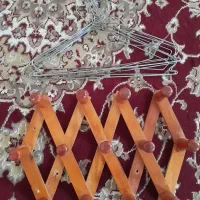 چوب لباسی قدیمی آکاردئون و فلزی