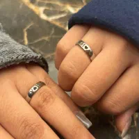 حلقه ست خانم و آقا با حک حروف دلخواه