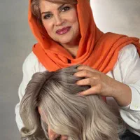 استخدام دستیار رنگ شنیون میکاپ کوتاهی