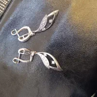 گوشواره طلا سفید