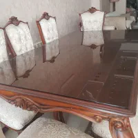 مبل استیل ۷ نفره و ناهارخوری ۸ نفره